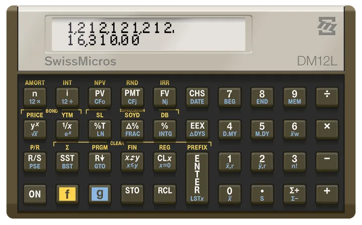 DM12L Financial Calculator